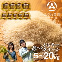【ふるさと納税】数量限定!令和7年産 金賞受賞農家が贈る ミルキークイーン 新米 白米 みつわ農園 新米 選べる 5kg 10kg 15kg 20kg お..