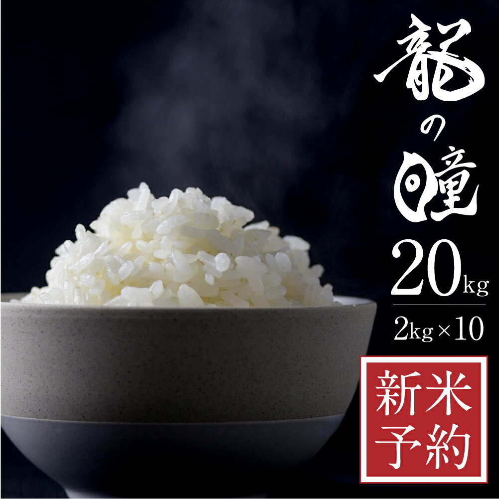 【ふるさと納税】【先行予約】令和5年産 龍の瞳 2kg×10