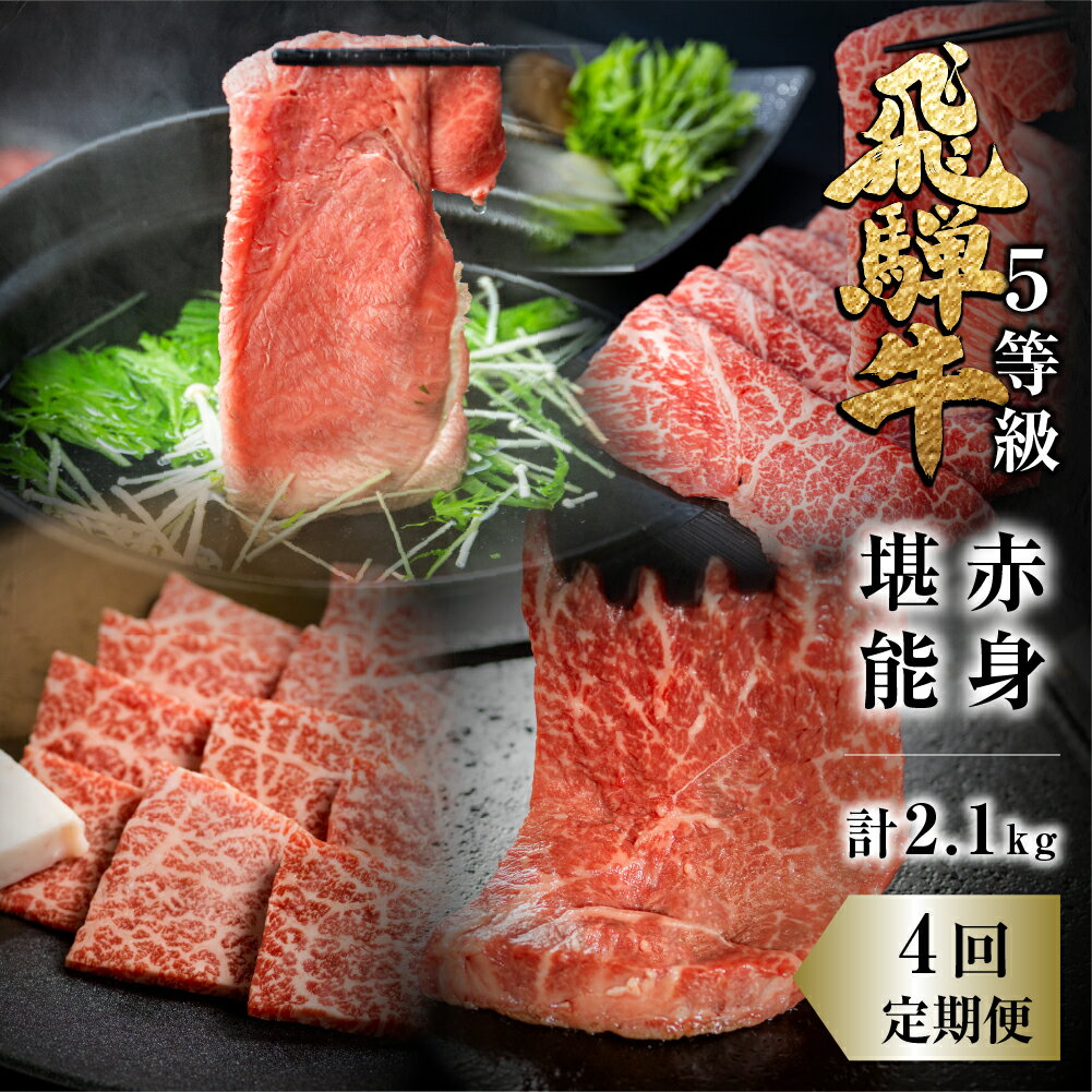 飛騨牛 赤身堪能定期便 年4回 定期便 お楽しみ しゃぶしゃぶ ステーキ 焼肉 すき焼き 肉の沖村 牛肉 肉 熨斗掛け [Q957]