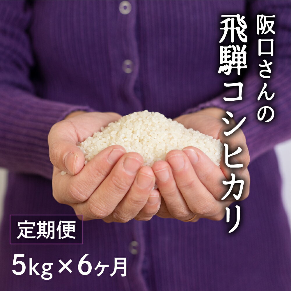 【ふるさと納税】特別栽培米 飛騨産 コシヒカリ 令和5年産 定期便 お楽しみ 5kg×6ヶ月 50000円 5万円