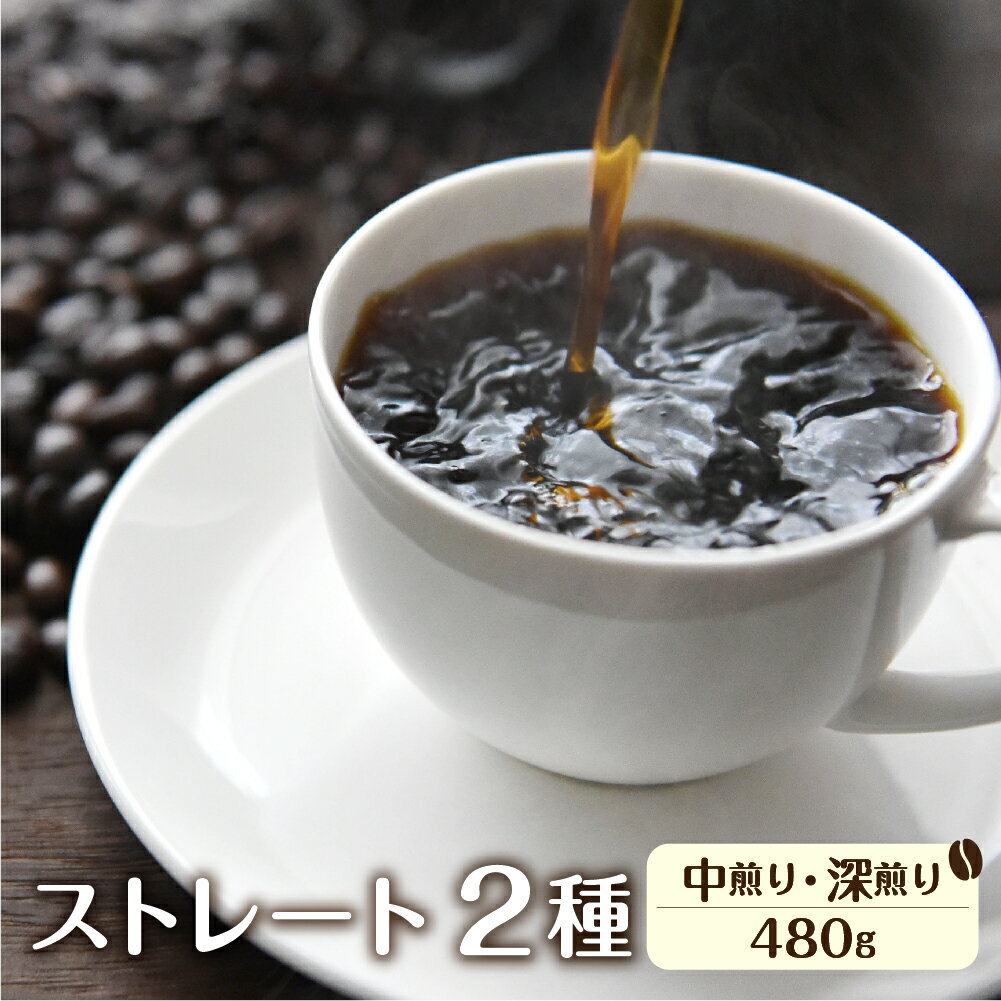 【ふるさと納税】珈琲 豆 自家焙煎珈琲 あすなろ珈琲 コーヒー ストレート お試しセット ケニア(深煎り) 240g タンザニア(中煎り) 240g ドリップバッグコーヒー1袋付き[Q1360]10000円 1万円