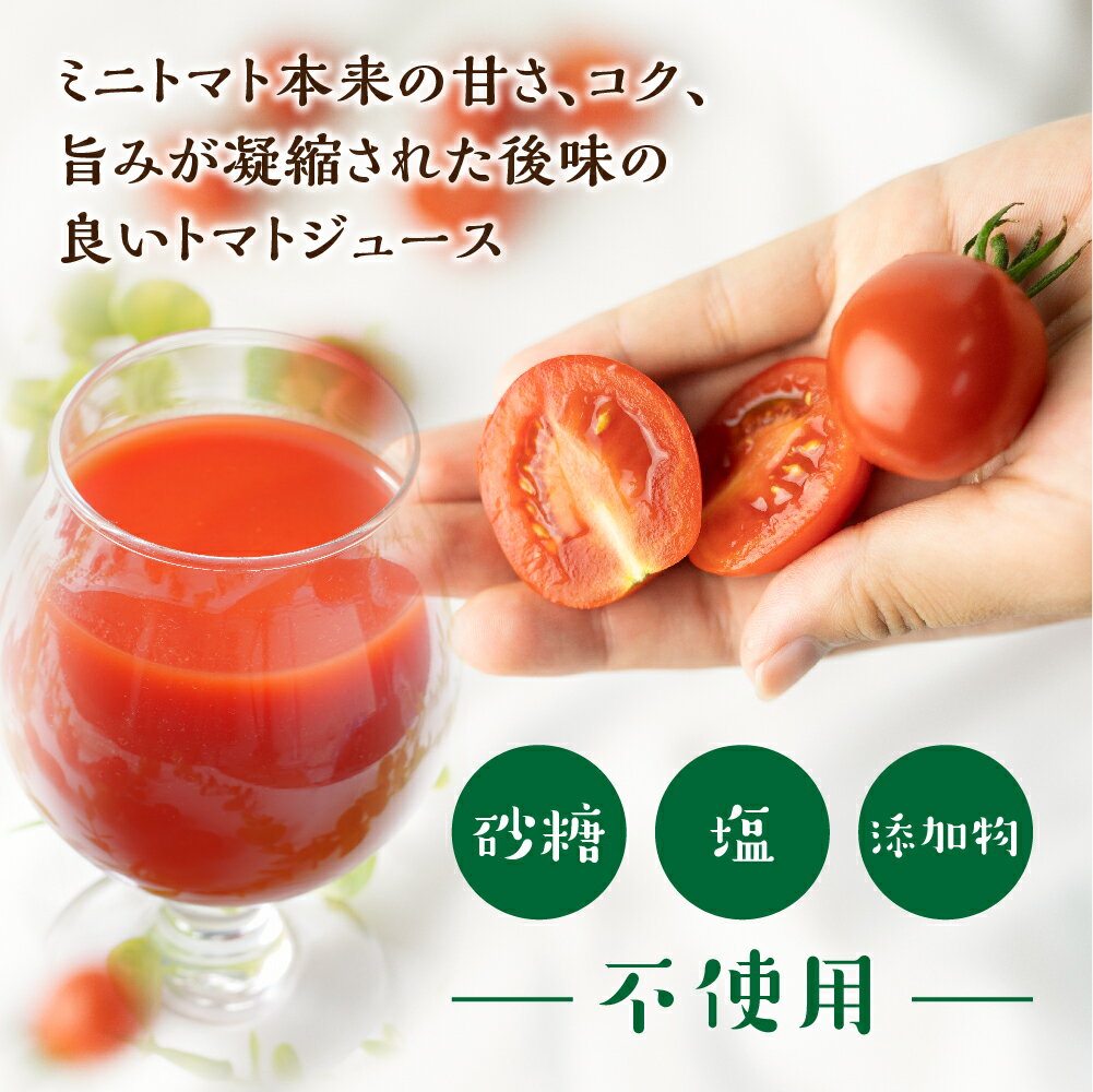 【ふるさと納税】飛騨産トマトジュース 180ml×10本入り 食塩無添加 ストレート ミニトマト ミニトマトジュース[Q1680]34000円