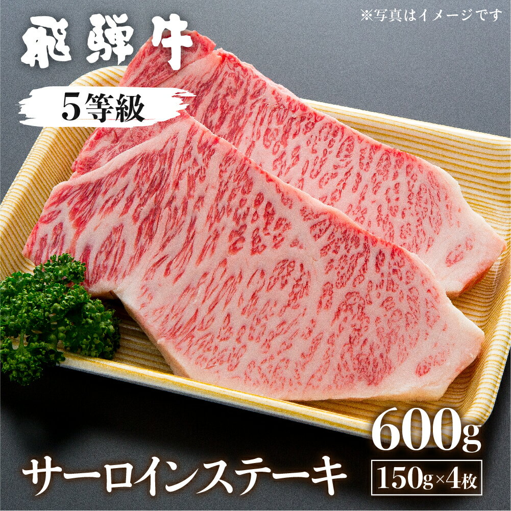 飛騨牛サーロインステーキ 計600g(4枚) 国産牛 国産 牛肉 肉 厳選 熟成 贈答用 肉の沖村