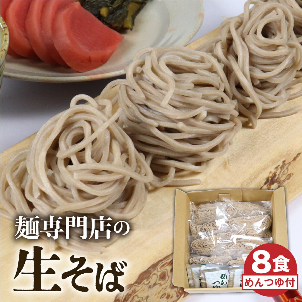 【ふるさと納税】【訳あり】生そば 8食 つゆ付 蕎麦 そば 生麺 合成保存料不使用 常温保存 簡易包装 老田屋[Q741]10000円《hida0307》