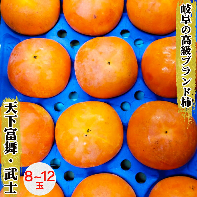 【ふるさと納税】【 10月改正後 来シーズン価格見直し予定 】[先行予約] 岐阜の高級ブランド柿「天下富舞(てんかふぶ)」武士(もののふ) 8～12玉入り【ご家庭用】10月下旬～11月中旬に配送 [0959]｜かき 果物 フルーツ カキ 果物 くだもの 産地直送 岐阜県 本巣市 50000円