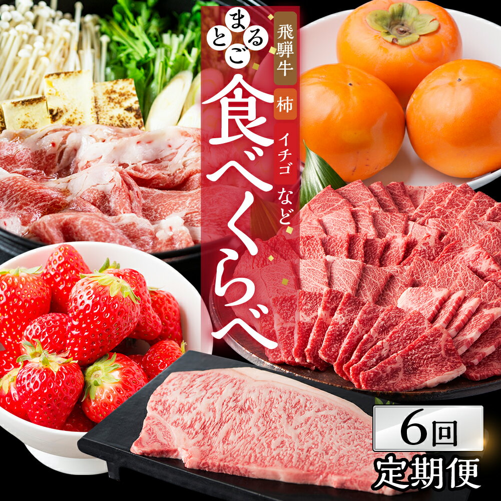 [定期便]本巣市まるごと定期便 6回隔月お届け | 年間 1年間 隔月 飛騨牛 牛肉 肉 和牛 惣菜 餃子 ギョウザ フルーツ 果物 イチゴ いちご 苺 柿 かき 太秋 富有 柿 富有柿 お楽しみ [mt227] 岐阜県 本巣市 120000円 12万円