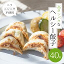 【ふるさと納税】朝専用餃子 岐阜モーニング餃子 40個入 朝食 ぎょうざ ギョウザ 岐阜県産 こだわり ヘルシー 高タンパク 低カロリー ニンニク ニラ 不使用...