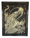 【ふるさと納税】現代水墨画家 白道「金銀昇龍」|絵画 アート インテリア 手描き 一筆 龍 日本画 現代アート ハンドメイド作品 水墨画 かっこいい 作品 縁起...