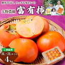 【ふるさと納税】【先行予約】《柿の王様》大野農園の富有柿ご家庭用3L・2Lサイズ 約 4kg 11月中旬～12月中旬発送予…