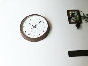 【ふるさと納税】KATOMOKU ウォールナットの木枠電波時計