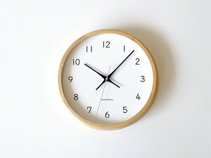 【ふるさと納税】KATOMOKU moku clock 13 ヒノキ 電波時計 連続秒針
