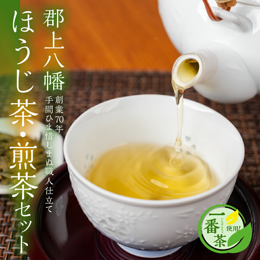 郡上八幡 ほうじ茶・煎茶セット ティーバッグ / 水 ソフトドリンク お茶 紅茶 茶葉 ティーバッグ 日本茶 田中茶舗 水出し可 国産茶 10000円