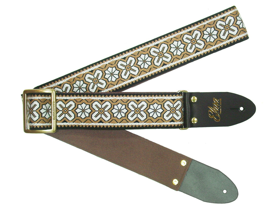 【ギターストラップ】Elara Straps Windmolen Ambre 郡上市 レザー 真鍮バックル ウルトラスエード プロ仕様 エレキ アコギ ベース Ksound 小林楽器店