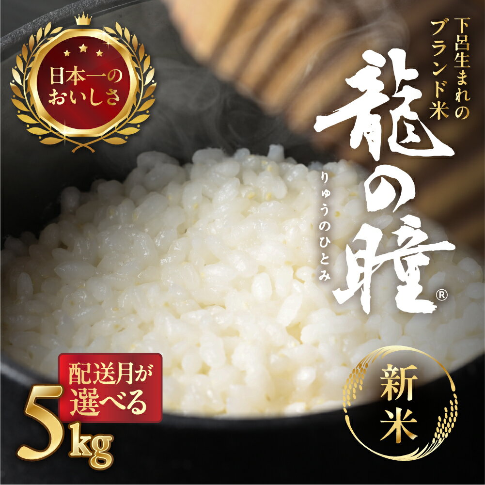 【ふるさと納税】【2022年産米・祝！全国コンテスト2冠獲得】5kg×1 飛騨産・龍の瞳(いのちの壱) 株式会社龍の瞳直送 下呂発祥ブランド米 精米 下呂市 令和4年産のサムネイル