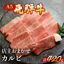 【ふるさと納税】A5飛騨牛ミックスカルビ 420g【冷凍】 冷凍配送 カルビ 部位おまかせ 飛騨牛 下呂温泉 おすすめ 牛肉 肉 和牛 赤身 人気 ブランド牛 肉ギフト 国産 贈答品 焼き肉用 ギフト 和…