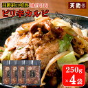 【ふるさと納税】飛騨納豆喰豚味付け肉 ピリ辛カルビ 250g×4袋【冷凍】豚肉 なっとく豚 天狗 味付き 焼くだけ 簡単 贈答品 ギフト 10000円 岐阜県 下呂市