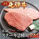 【ふるさと納税】A5飛騨牛いちぼ・ランプステーキ 約260g(約130g×2枚) いちぼ らんぷ 【冷凍】 冷凍配送 もも 牛肉セット 下呂温泉 おすすめ 牛肉 肉 和牛 赤身 人気 ブランド牛 肉ギフト 国産 贈答品 焼き肉用 ギフト 和牛 16000円 岐阜県 下呂市