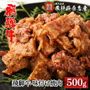 【ふるさと納税】飛騨牛 味付け焼肉　500g　【冷凍】ブランド牛 贈り物 贈答 ギフト 和牛 下呂温泉 焼肉 味付け おかず 飛騨 16000円 岐阜県 下呂市