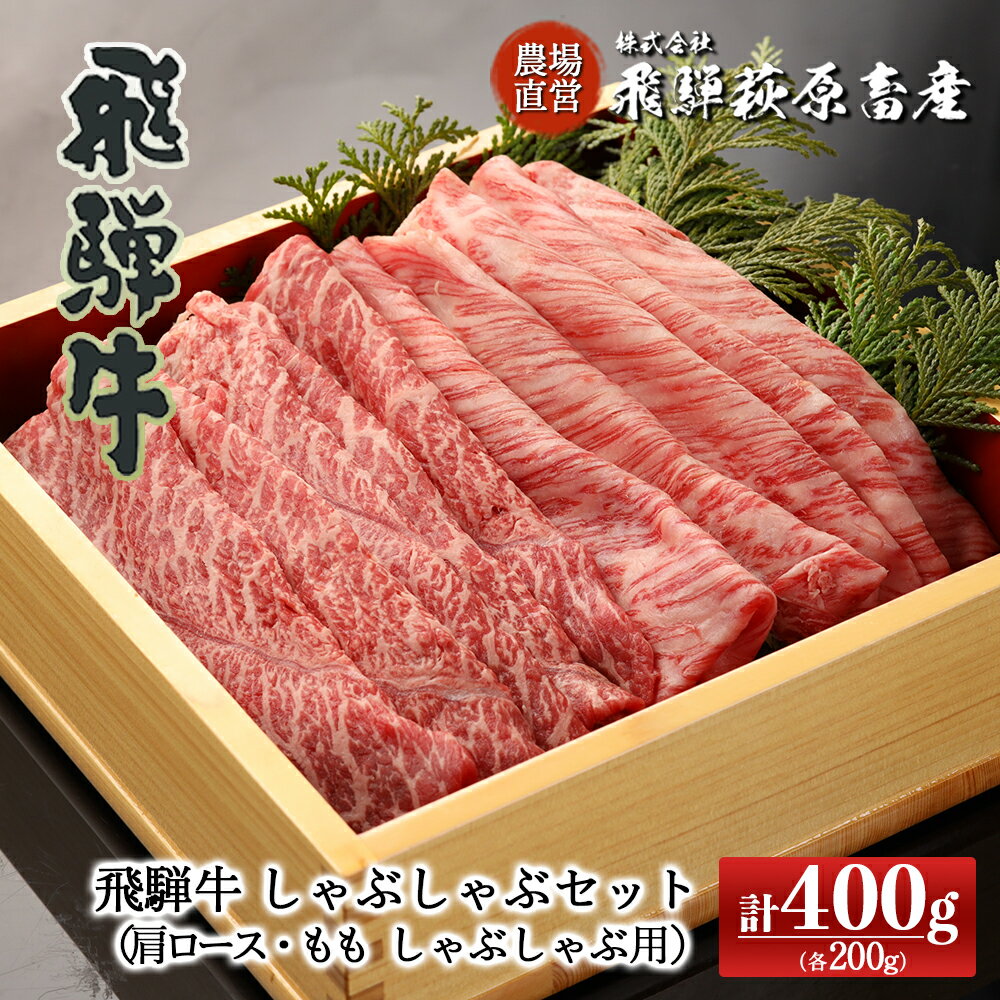 【ふるさと納税】飛騨牛 赤身しゃぶしゃぶセット 計400g（もも 200g・肩ロース 200g）【冷凍】 最高級 国産 牛肉 肉 和牛 赤身 人気 ブランド牛 和牛下呂温泉 飛騨 ギフト 贈り物 贈答 赤身 霜降り 父の日 母の日 お歳暮 お中元 お祝い 27000円 岐阜県 下呂市