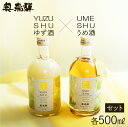 【ふるさと納税】奥飛騨ゆず酒&うめ酒セット(各500ml) 蔵元 奥飛騨酒造 下呂温泉 リキュール おすすめ 贈答品 贈り物 ギフト プレゼント お中元 父の日...