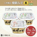 【ふるさと納税】 飛騨みそ 1kgカップ入り（米麹 2個