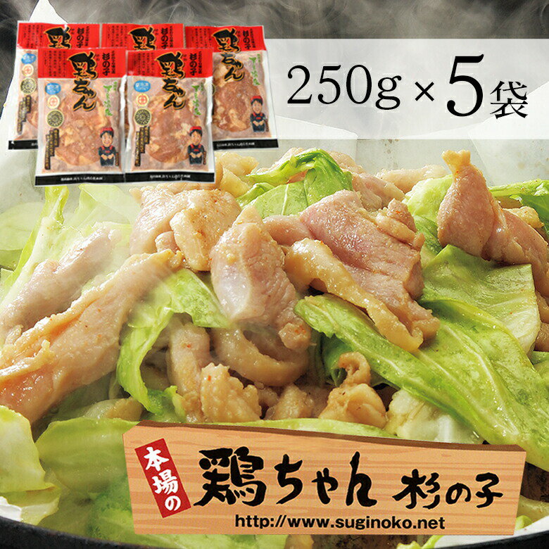 【ふるさと納税】鶏ちゃん専門店「杉の子」味付き鶏ちゃん 250g×5袋 10人前 下呂温泉 おすすめ バーベ...