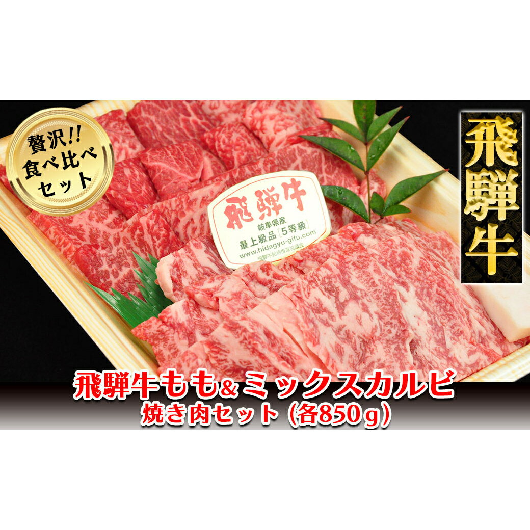 飛騨牛もも・ミックスカルビ焼肉セット各850g [冷凍] 冷凍配送 飛騨牛もも850g 飛騨牛ミックスカルビ850g 1700g もも カルビ 飛騨牛 下呂温泉 おすすめ 牛肉 ブランド牛 肉ギフト 国産 贈答品 焼肉用 焼肉 焼肉セット 焼き肉 ギフト 2種 67000円