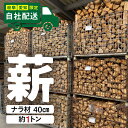 【ふるさと納税】【愛知・岐阜限定】飛騨産 ナラ 薪 薪ストーブ用 40cm 予約受付 2025年10月頃より発送 カット割 薪×2カゴ ナラ薪 キャンプ 火持ち...
