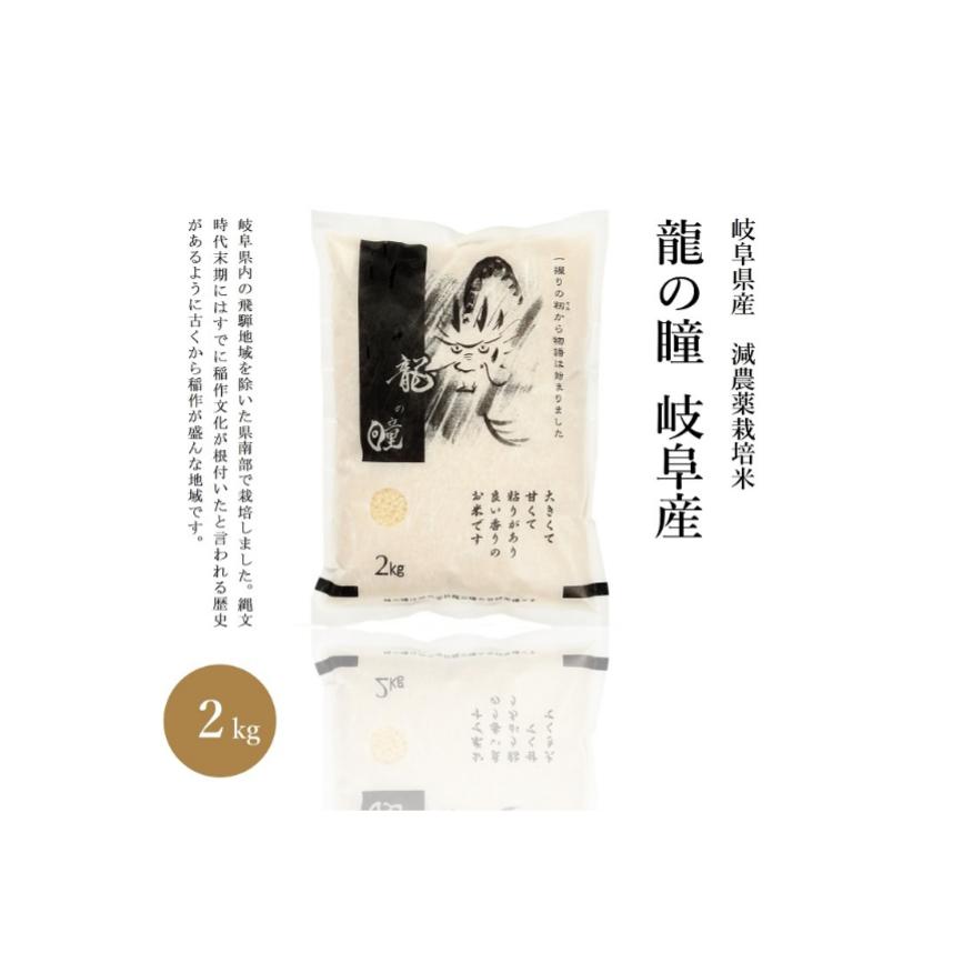 【ふるさと納税】【2020年産】下呂発祥ブランド米 龍の瞳 岐阜県産2kg×1