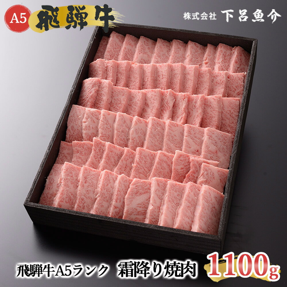 [最高級] 飛騨牛 A5ランク 霜降り 焼肉 1100g 冷蔵 1.1kg 下呂温泉 おすすめ 牛肉 肉 和牛 赤身 人気 ブランド牛 肉ギフト 国産 贈答品 焼肉用 バーベキュー ギフト 霜降り飛騨牛 60000円 6万円 岐阜県 下呂市