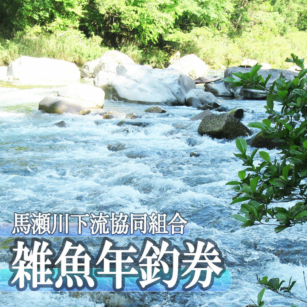 名称【令和6年】「馬瀬川下流」雑魚年釣券申込み期間令和6年8月末まで ※令和6年9月からの申込みは「令和7年」の年券となり、「令和7年1月から順次発送」となります。内容量雑魚年釣券　1枚（令和6年）使用可能期間雑魚解禁日より、アマゴ・イワナは令和6年9月30日まで。他は令和6年12月31日まで。販売者〒509-1606 岐阜県下呂市金山町祖師野399-2 馬瀬川下流漁業協同組合 TEL/FAX:0576-35-2137【ふるさと納税】令和6年 馬瀬川下流!! 雑魚年釣券 ≪解禁日2月24日(土)≫ 渓流釣り 年券 アマゴ イワナ あまご【令和6年（2024年）】「馬瀬川下流」雑魚年釣券　 ※今年の渓流釣り解禁は2月24日（土）です。 使用可能期間：令和6年解禁日〜シーズン終了まで こちらのお礼の品は「令和6年1月以降」に順次発送いたします。※重要※【※ご注意事項※】転売、譲渡はできません。こちらの商品はお一人様1回限り(1シーズン)のお申込になります。 ご本人様のみのご利用になりますので、転売、譲渡はできません。※重要※【ご寄附後】郵送またはメールで下記の内容をお送りください。 1.「顔写真（裏に名前を記入）」（運転免許証用サイズ） 2.「名前、年齢、住所、電話番号を記載したメモ」 ※郵送の場合：〒509-1606　岐阜県下呂市金山町祖師野399-2（馬瀬川下流漁業協同組合） ※メールの場合：info@mazegawakaryu.com 尚、こちらの返礼品の年券には減免措置がありません。減免対象者の方であっても返礼品は一般の年券となります。「ふるさと納税」寄附金は、下記の事業を推進する資金として活用してまいります。 寄附を希望される皆さまの想いでお選びください。 (1)消防、防災、交通安全、環境 (2) こども、子育て、福祉、健康、医療 (3) まちづくり、市民活動、地域振興 (4) 観光・商工・農林業振興 (5) 教育生涯学習、スポーツ、文化振興 (6) 特に指定なし（市長におまかせ） 特にご希望がなければ、市政全般に活用いたします。入金確認後、注文内容確認画面の【注文者情報】に記載の住所にお送りいたします。 発送の時期は、寄附確認後1ヵ月以内を目途に、お礼の特産品とは別にお送りいたします。・寄附申込みのキャンセル、返礼品の変更・返品はできません。寄附者の都合で返礼品が届けられなかった場合、返礼品等の再送はいたしません。あらかじめご了承ください。 ・この商品はふるさと納税の返礼品です。スマートフォンでお申し込みの場合は「買い物かごに入れる」と表記されておりますが、寄附申込みとなりますのでご了承ください 関連商品はこちら【ふるさと納税】予約受付【令和6年】(...12,000円【ふるさと納税】予約受付【令和6年】(...30,000円【ふるさと納税】【予約受付 令和5年】...10,000円【ふるさと納税】予約受付【令和6年】(...44,000円【ふるさと納税】予約受付【令和6年】(...30,000円【ふるさと納税】【予約受付 令和5年】...20,000円【ふるさと納税】予約受付【令和5年】「...40,000円【ふるさと納税】【下呂肴魚】子持ち鮎...13,000円【ふるさと納税】【下呂肴魚】子持ち鮎...25,000円【ふるさと納税】【令和6年】清流 馬瀬...24,000円【ふるさと納税】【令和6年】馬瀬川上流...54,000円【ふるさと納税】予約受付【令和6年】益...47,000円【ふるさと納税】予約受付【令和6年】益...34,000円【ふるさと納税】【令和5年】「馬瀬川下...20,000円