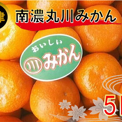 【ふるさと納税】南濃丸川みかん 5kg　【果物類・みかん・柑橘類・ミカン・くだもの・フルーツ】　お届け：2021年12月下旬〜2022年4月上旬