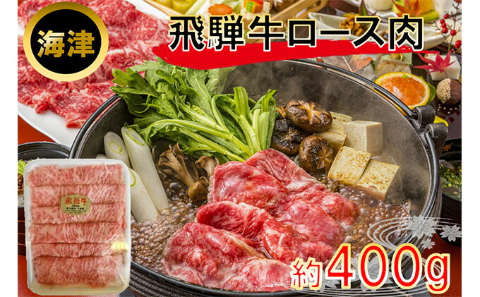 【ふるさと納税】飛騨牛ロース肉（A5等級）約400g　【牛肉・お肉】