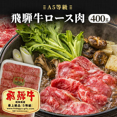 飛騨牛ロース肉(A5等級)約400g [牛肉・お肉]