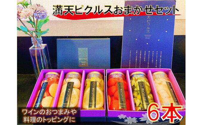 【ふるさと納税】満天ピクルスおまかせ6本セット　【漬物・缶詰・加工食品】