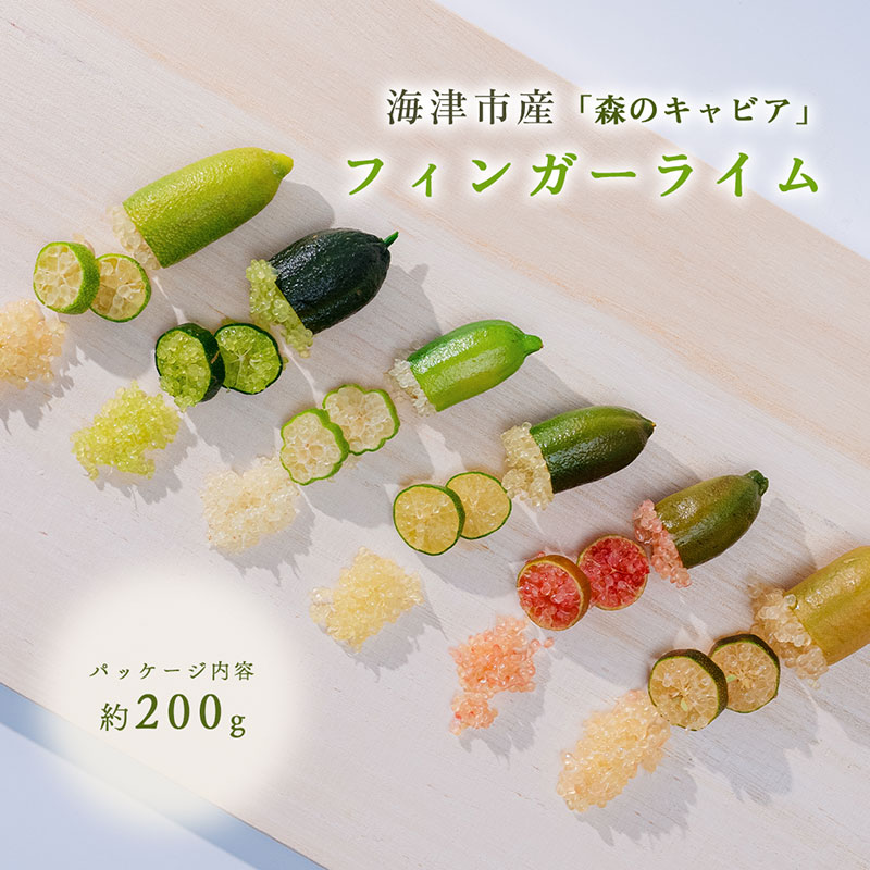 フィンガーライム 200g　フルーツ 果物 森のキャビア キャビアライム フルーツキャビア 岐阜県 海津市　お届け：7月初旬～1月下旬
