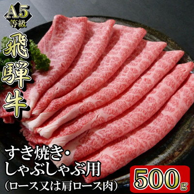 [A5等級]飛騨牛スライス500g　ロース又は肩ロース肉【配送不可地域：離島】【1445784】