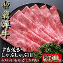 【ふるさと納税】[A5等級]飛騨牛赤身肉スライス500g　モモ又はカタ肉【配送不可地域：離島】【1445790】