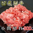 【ふるさと納税】[A5等級]飛騨牛小間切れ500g【配送不可地域：離島】【1445793】