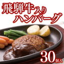 【ふるさと納税】飛騨牛入りハンバーグ30個セット【配送不可地域:離島】【1304879】