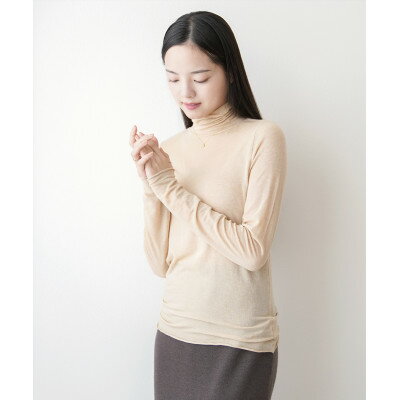 【ふるさと納税】【洗える/とろける肌触り/草木染め】テンセルカシミヤ タートルネック 柿渋【1381311】 【ふるさと納税】【洗える/とろける肌触り/草木染め】テンセルカシミヤ タートルネック 柿渋【1381311】