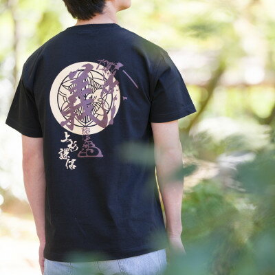 【ふるさと納税】戦国武将Tシャツ 上杉謙信(ブラック,Lサイズ)【1483881】