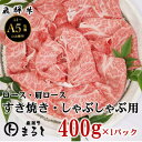 【ふるさと納税】【飛騨牛】ロース・肩ローススライス(すきやき・しゃぶしゃぶ用)400g【配送不可地域:離島】【1614081】