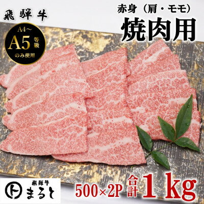 Rakuten - 【ふるさと納税】【飛騨牛】赤身焼肉用　500g×2パック　(合計1kg)【配送不可地域：離島】【1731547】