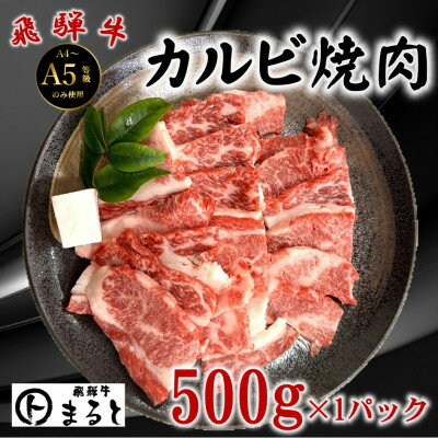 飛騨牛カルビ焼肉用500g[配送不可地域:離島]