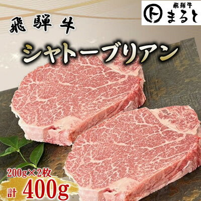 飛騨牛ヒレ ステーキ シャトーブリアン 計400g(200g×2枚)[配送不可地域:離島]