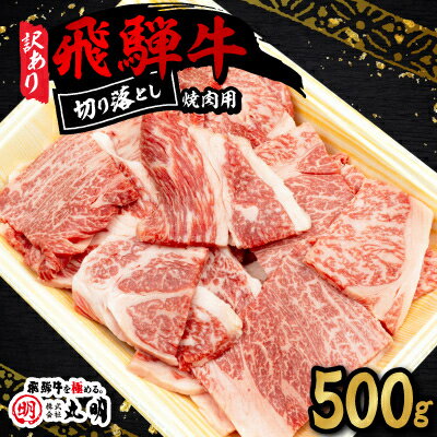 [訳あり]飛騨牛 焼肉 切り落とし 500g[配送不可地域:離島]