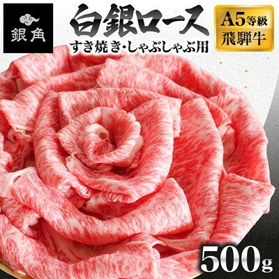 【ふるさと納税】【毎月定期便】飛騨牛【白銀ロース】すき焼き・しゃぶしゃぶ用500g全3回【配送不可地域：離島】【4090431】