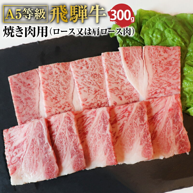 A5等級 飛騨牛ロース又は肩ロース 焼き肉用 約300g