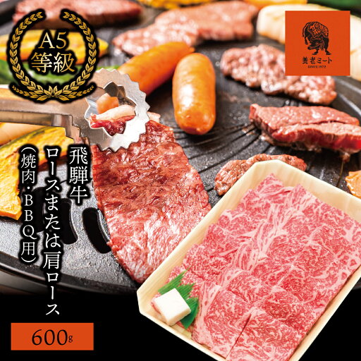 【ふるさと納税】AJ-3 【飛騨牛】ロースまたは肩ロース600g (焼肉・BBQ用) 【ふるさと納税】AJ-3 【飛騨牛】ロースまたは肩ロース600g (焼肉・BBQ用)